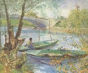 Vincent Van Gogh Fishing in the Spring,Pont de Clichy (nn04) oil painting artist